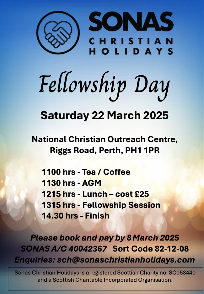 sonas fellowship flier